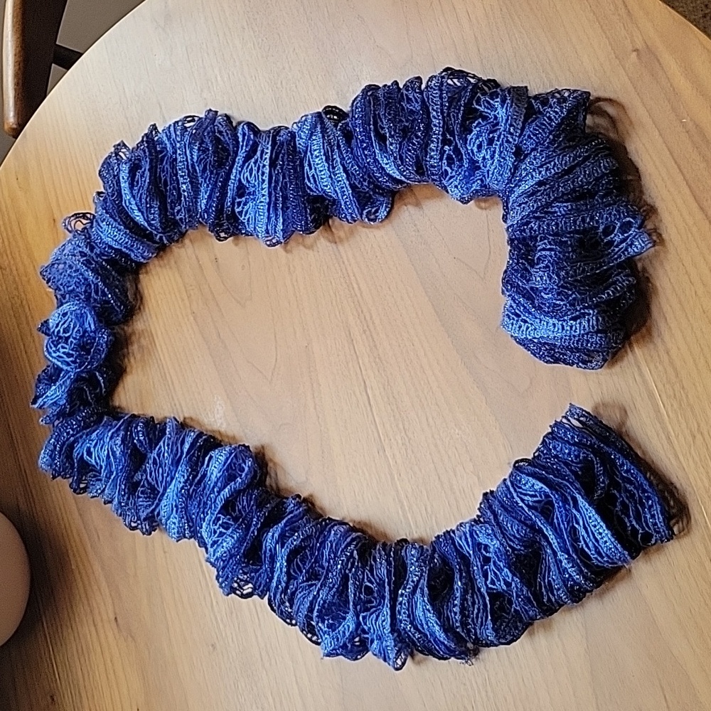 Blue scarf
